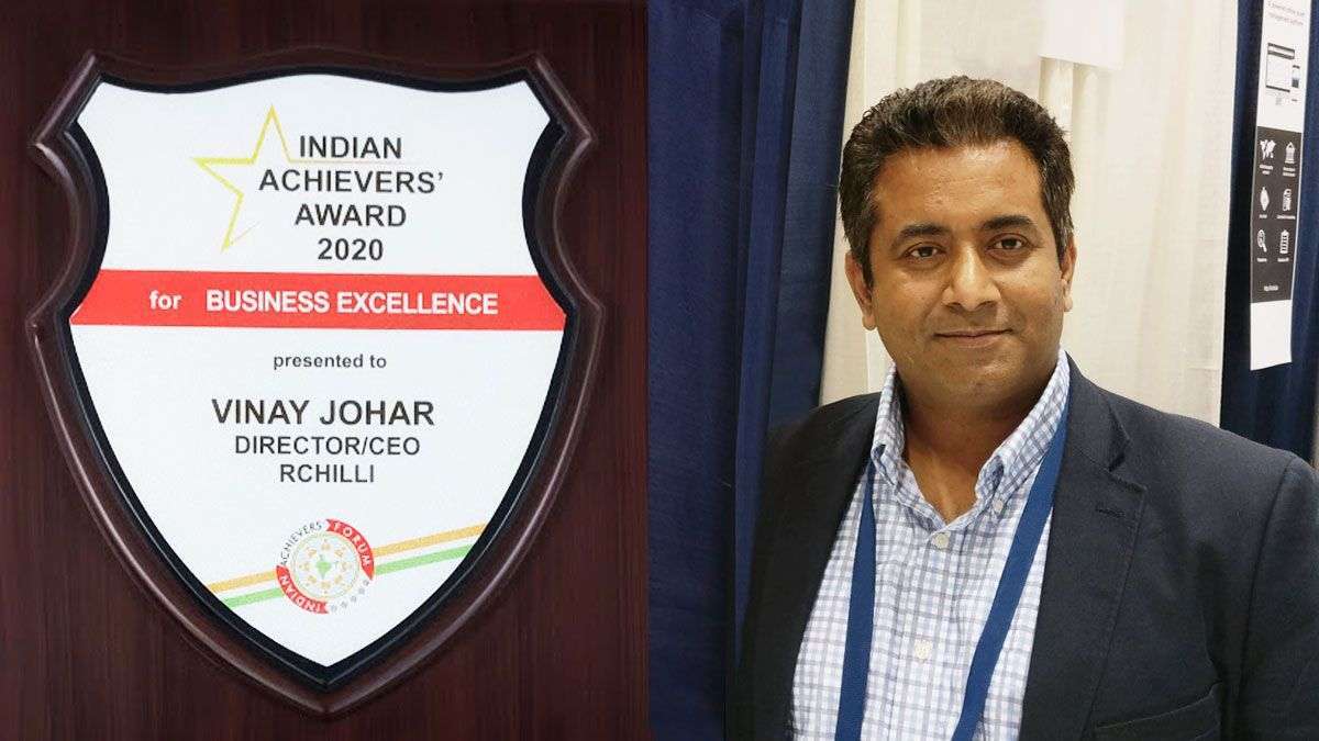 Vinay Johar, CEO RChilli Wins Indian Achievers’ Award