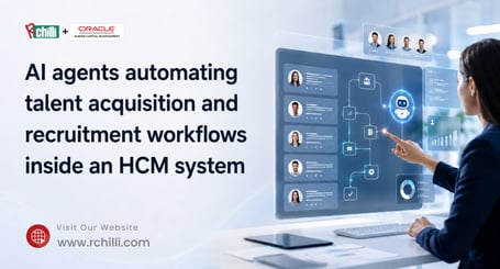 AI agents automating talent acquisition workflows inside an HCM system