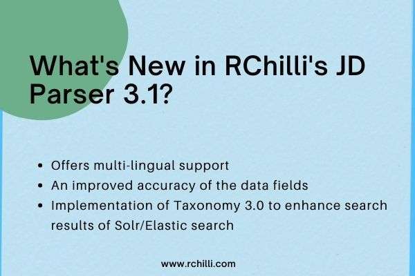 Copy of Whats New in the latest version of RChilli JD Parser