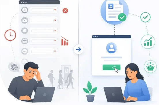 Streamlined-vs.-frustrating-application-process