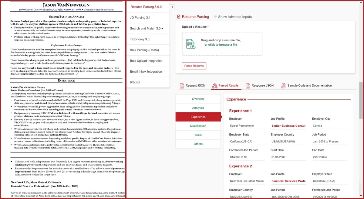 Test your document with RChilli