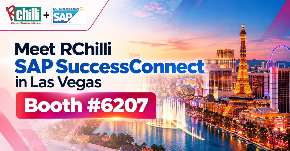 RChilli to Show HR Leaders the Cost of Unreliable Candidate Data at SAP SuccessConnect Las Vegas