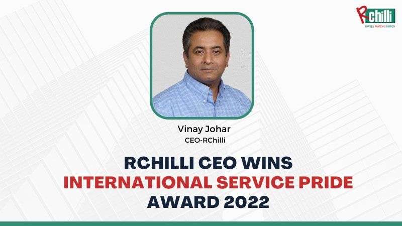 RChilli CEO Wins International Service Pride Award 2022